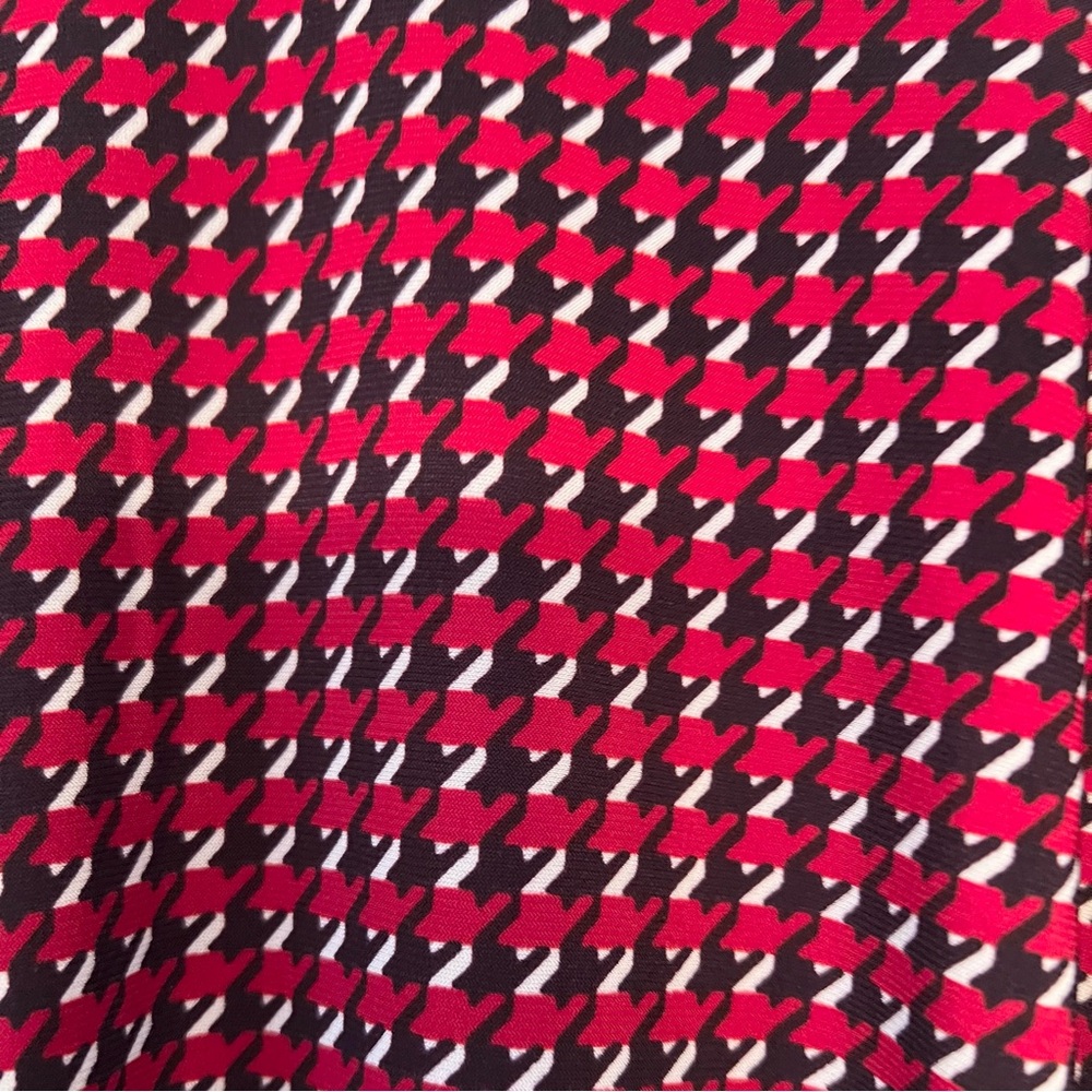 Tommy Hilfiger-Houndstooth Jersey Shirtdress With Belt-Sleeves-Size 4 Petite - Picture 8 of 11